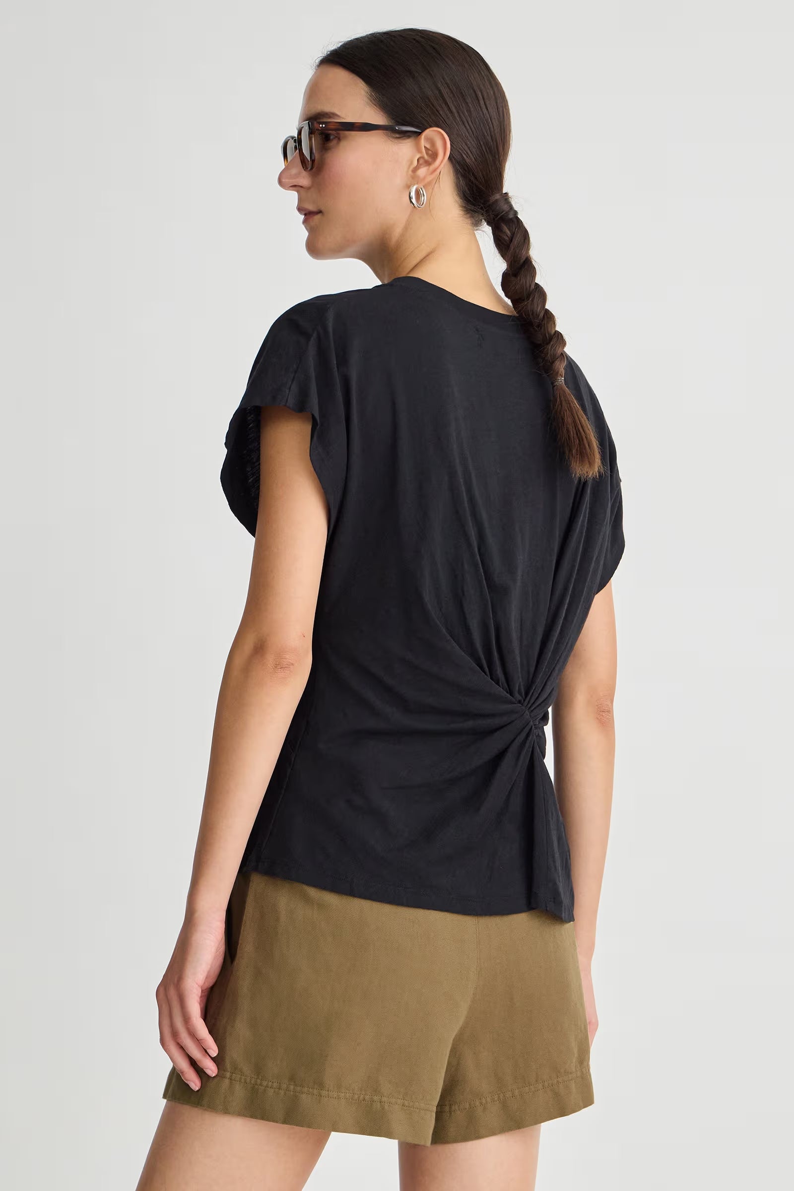 Volta Twist Top in Black