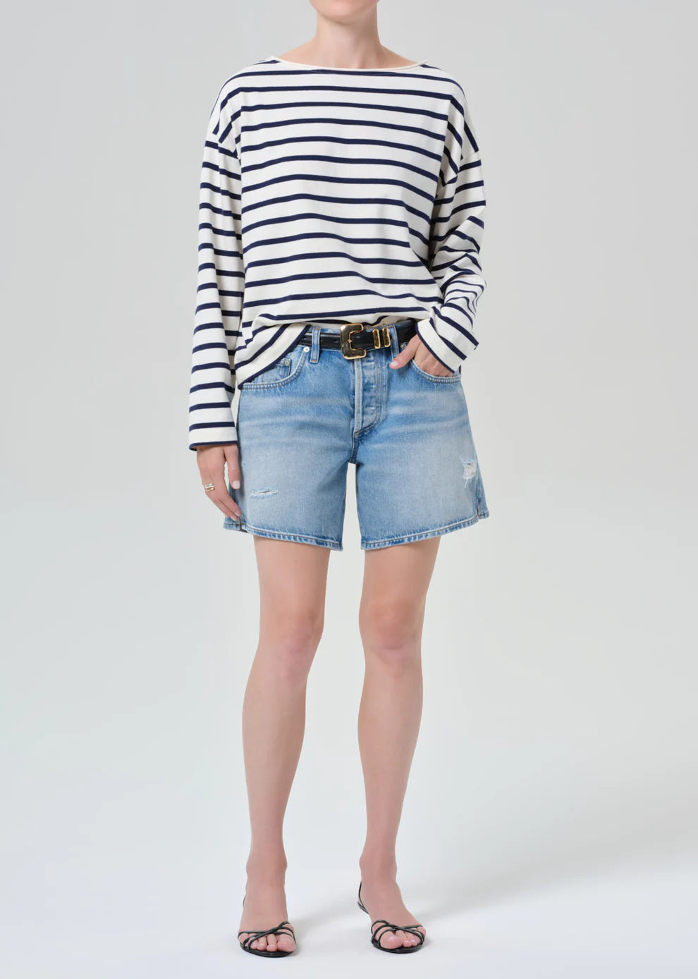 Billie Relaxed Short in Sparrow