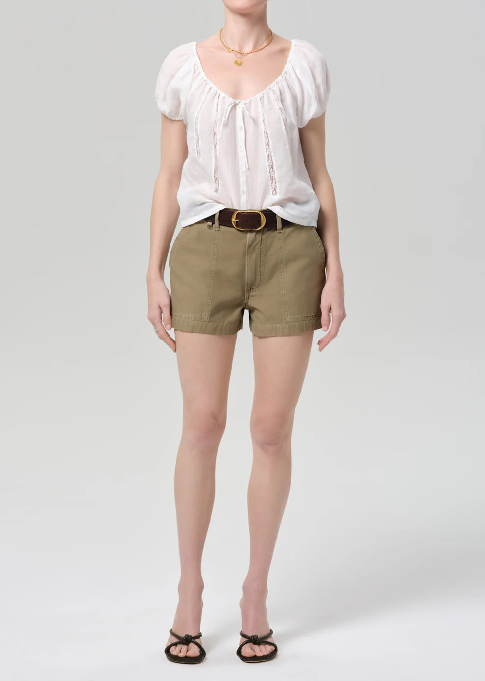Marcella Utility Short in Bezal