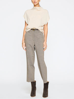 Morten Funnel Neck Top in Bisque Melange