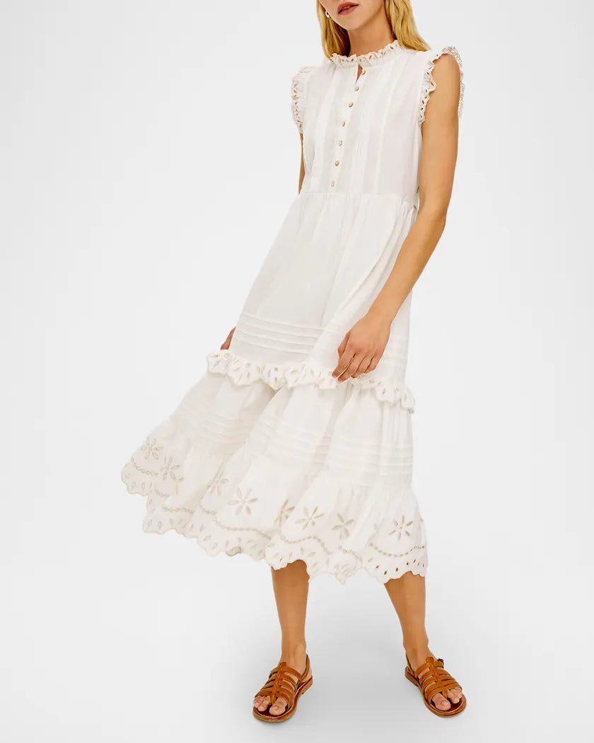 Aubrie Dress in White