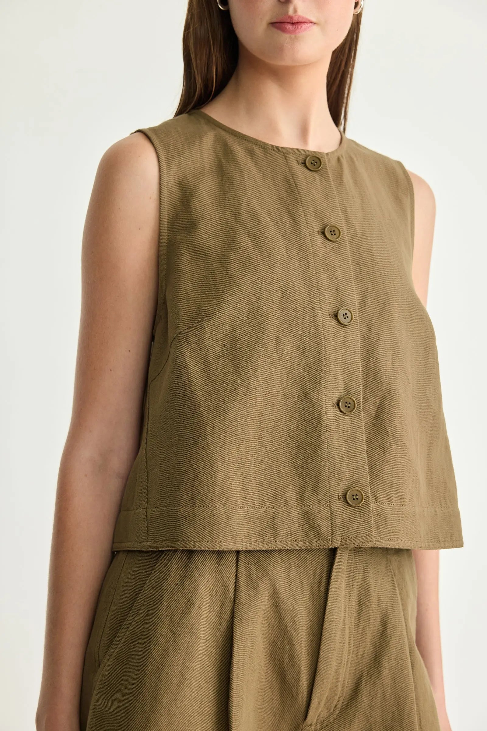 Godet Tank in Tabacco