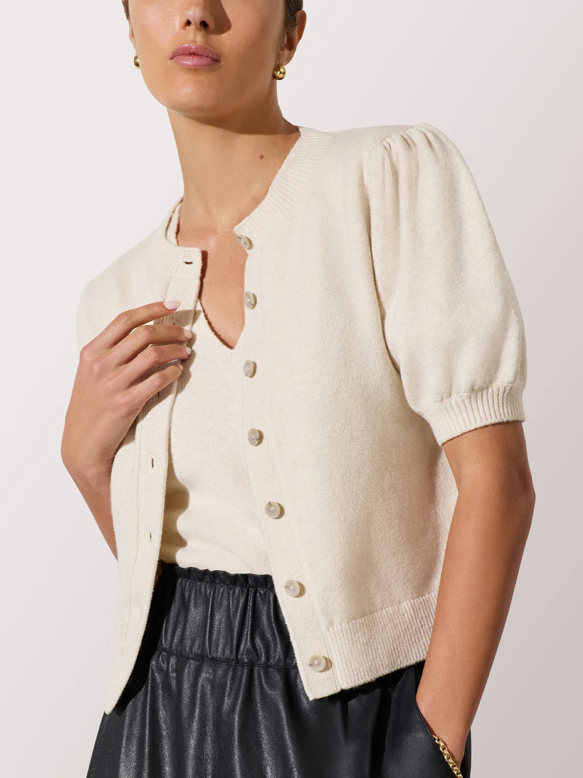 Havana Cardigan in Salt White