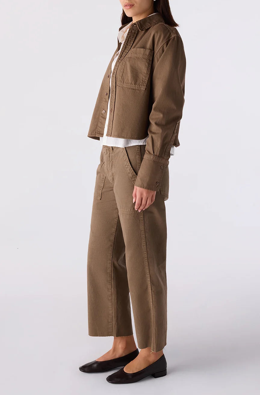 Easy Army Slouch Crop - Root