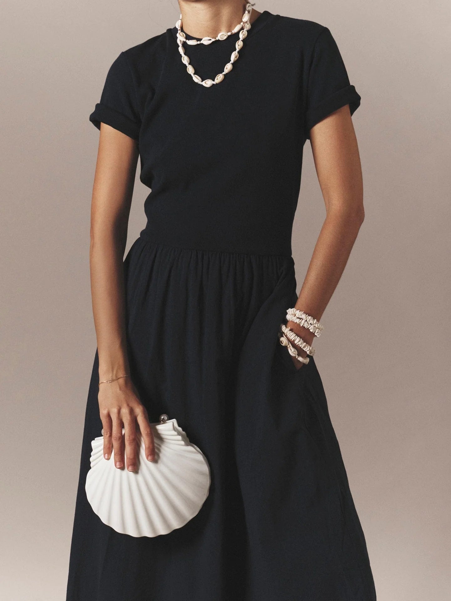 Fayth Dress in Navy