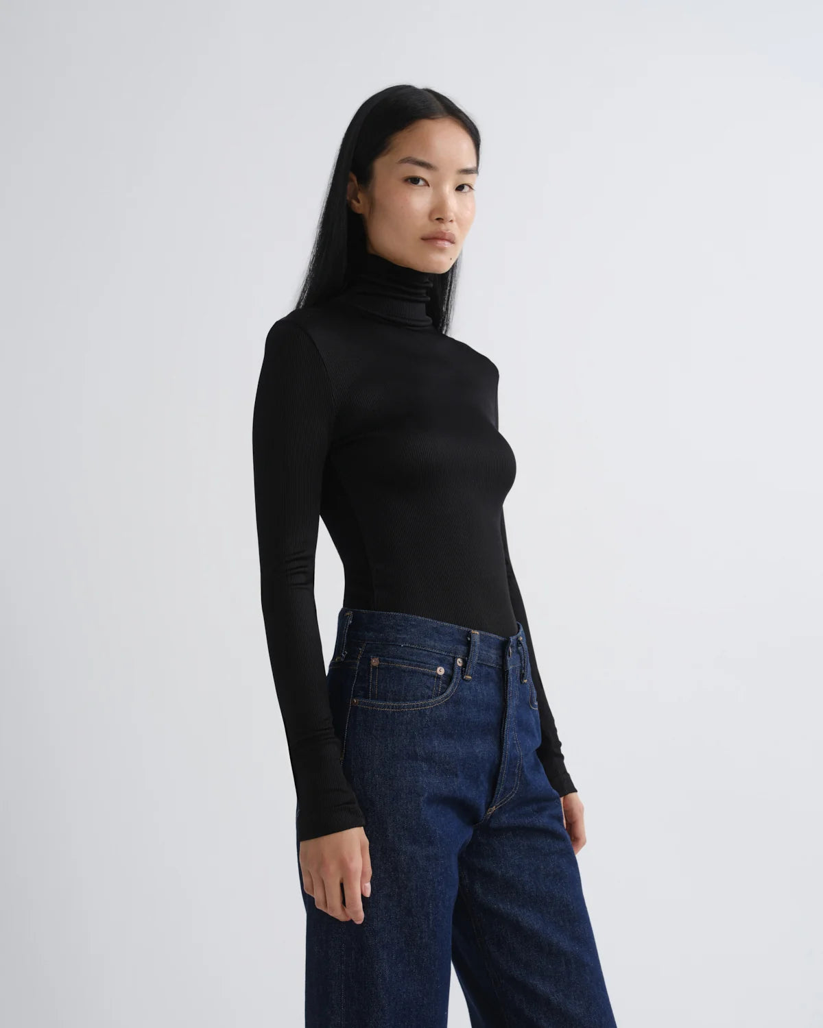 Carlyle Turtleneck in Black