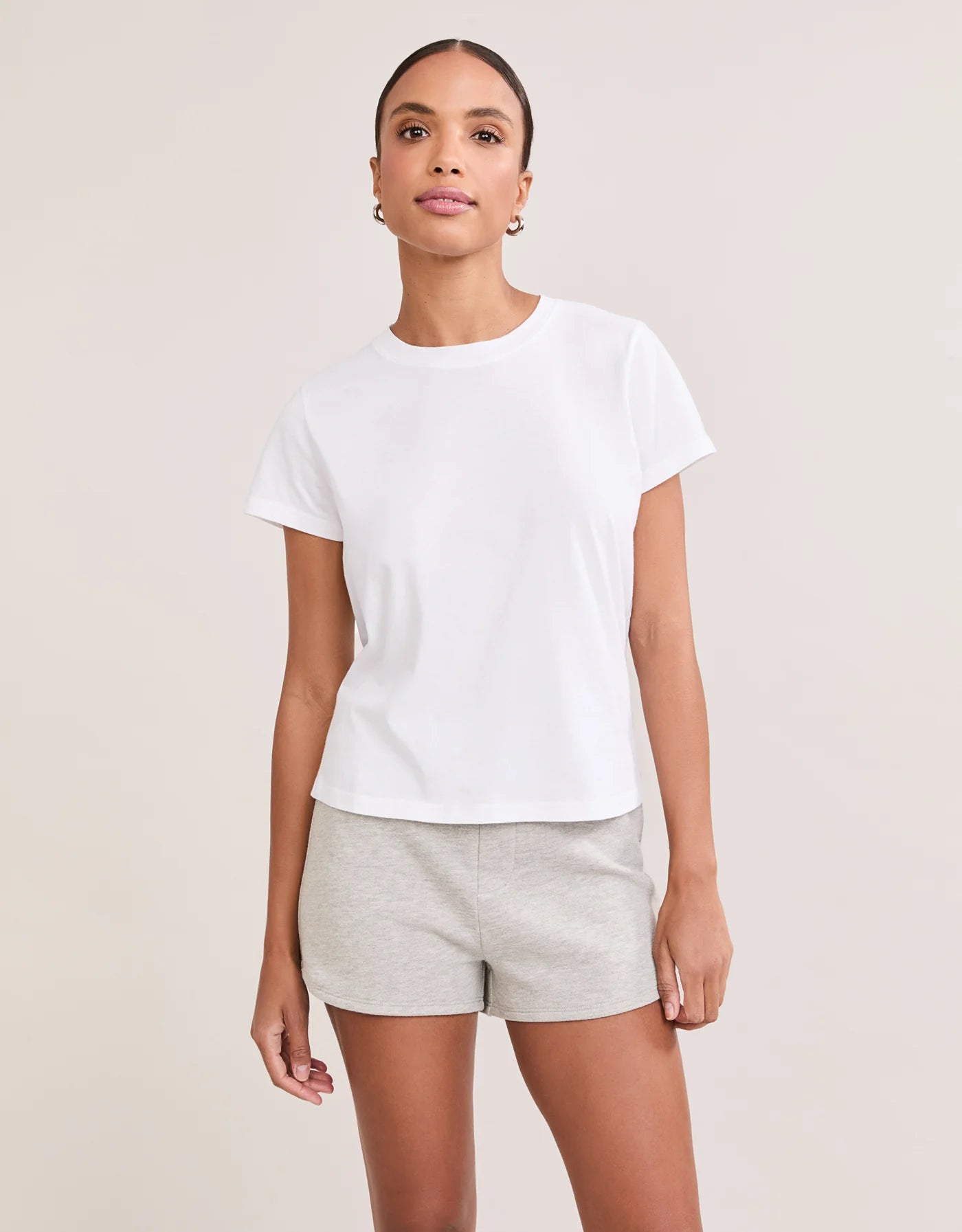 Charlotte Crew Neck Tee in White