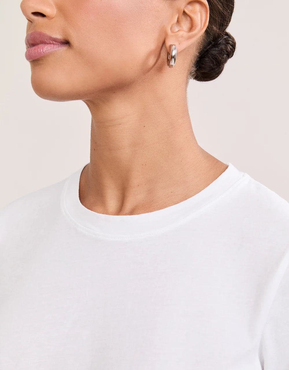 Charlotte Crew Neck Tee in White