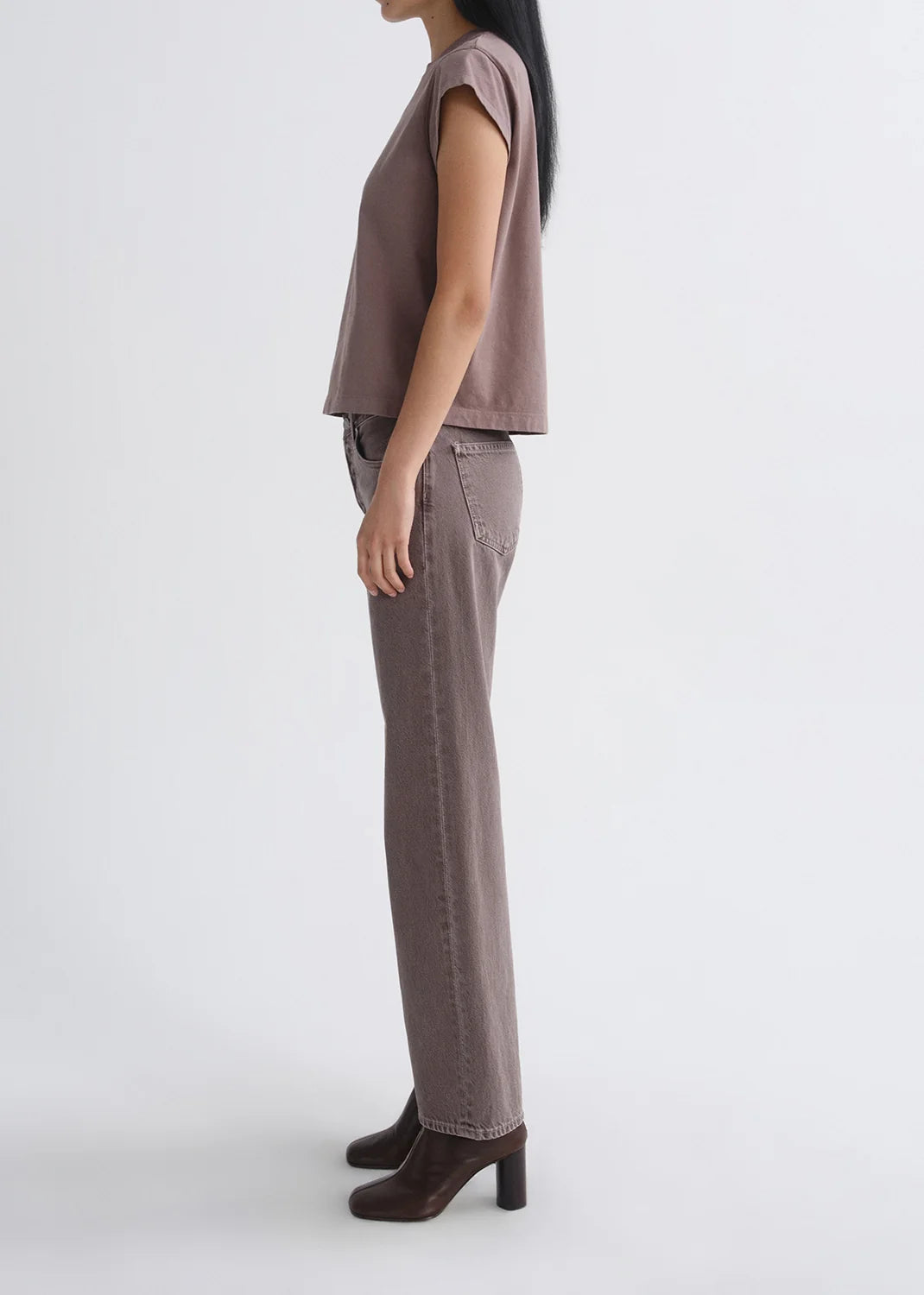 Bryce Cap Sleeve Tee - Mauvine