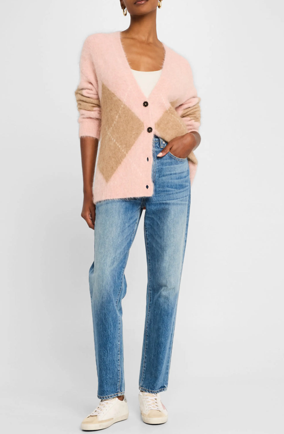 Runi Sweater in Pastel Argyle