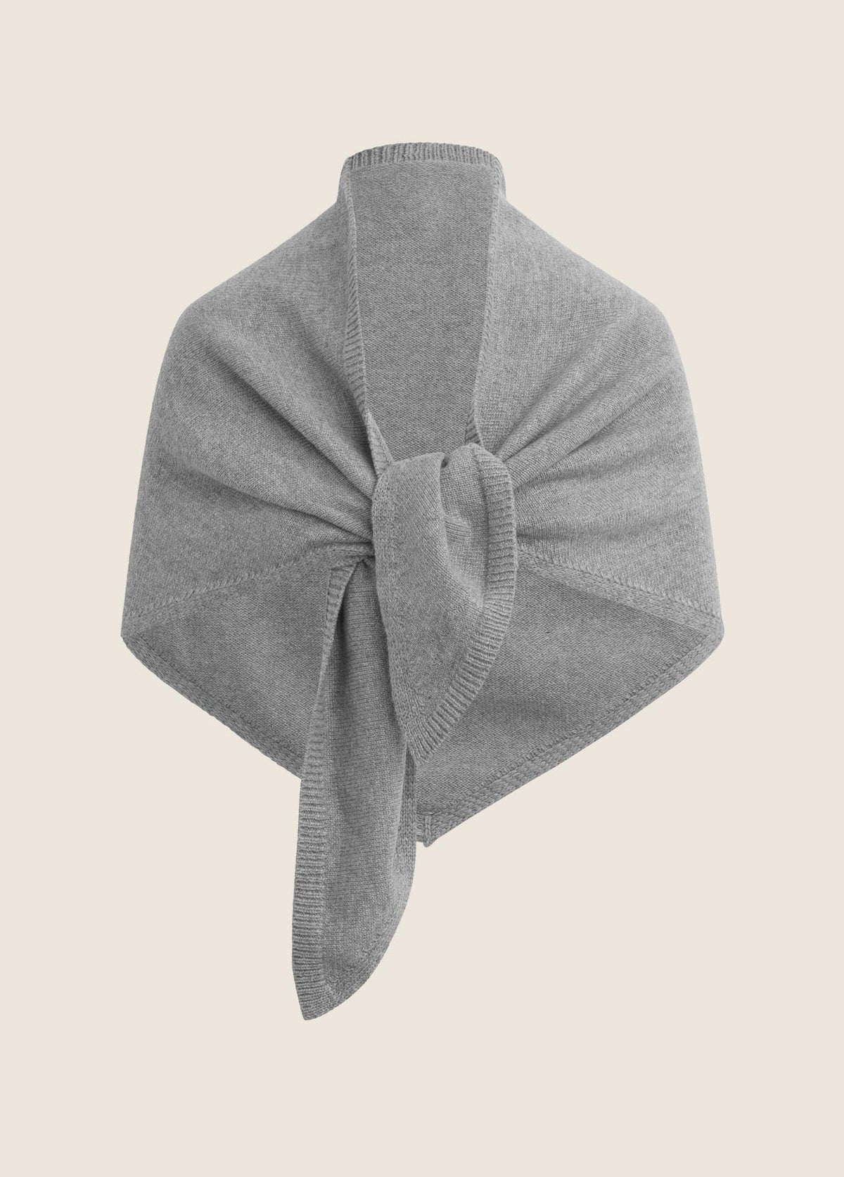 The Triangle Scarf- Grey Heather