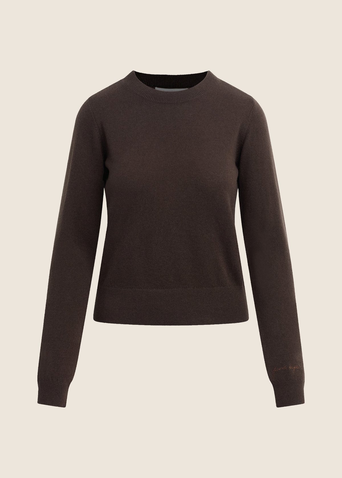 The Favorite Cashmere Crew- Espresso