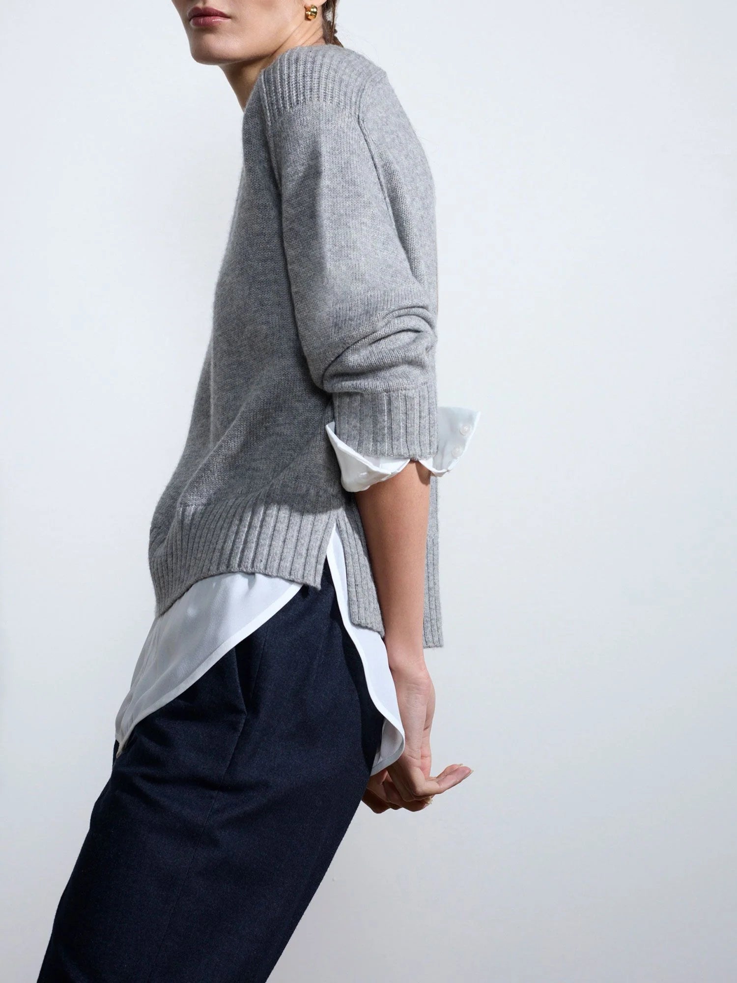 Parsons Crew Looker in Sterling Melange