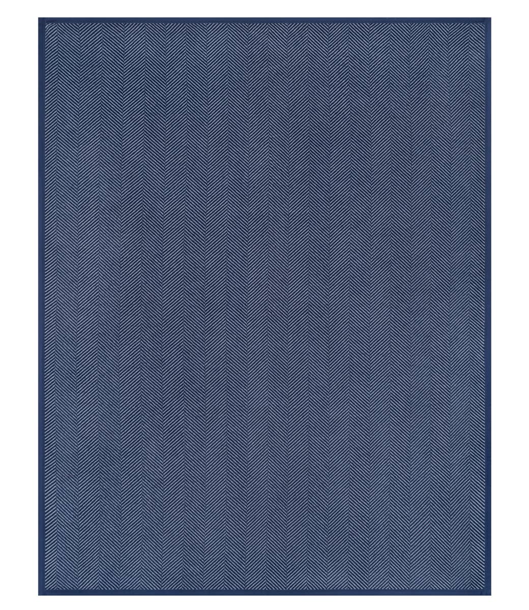 Harborview Herringbone Navy Blanket: Original