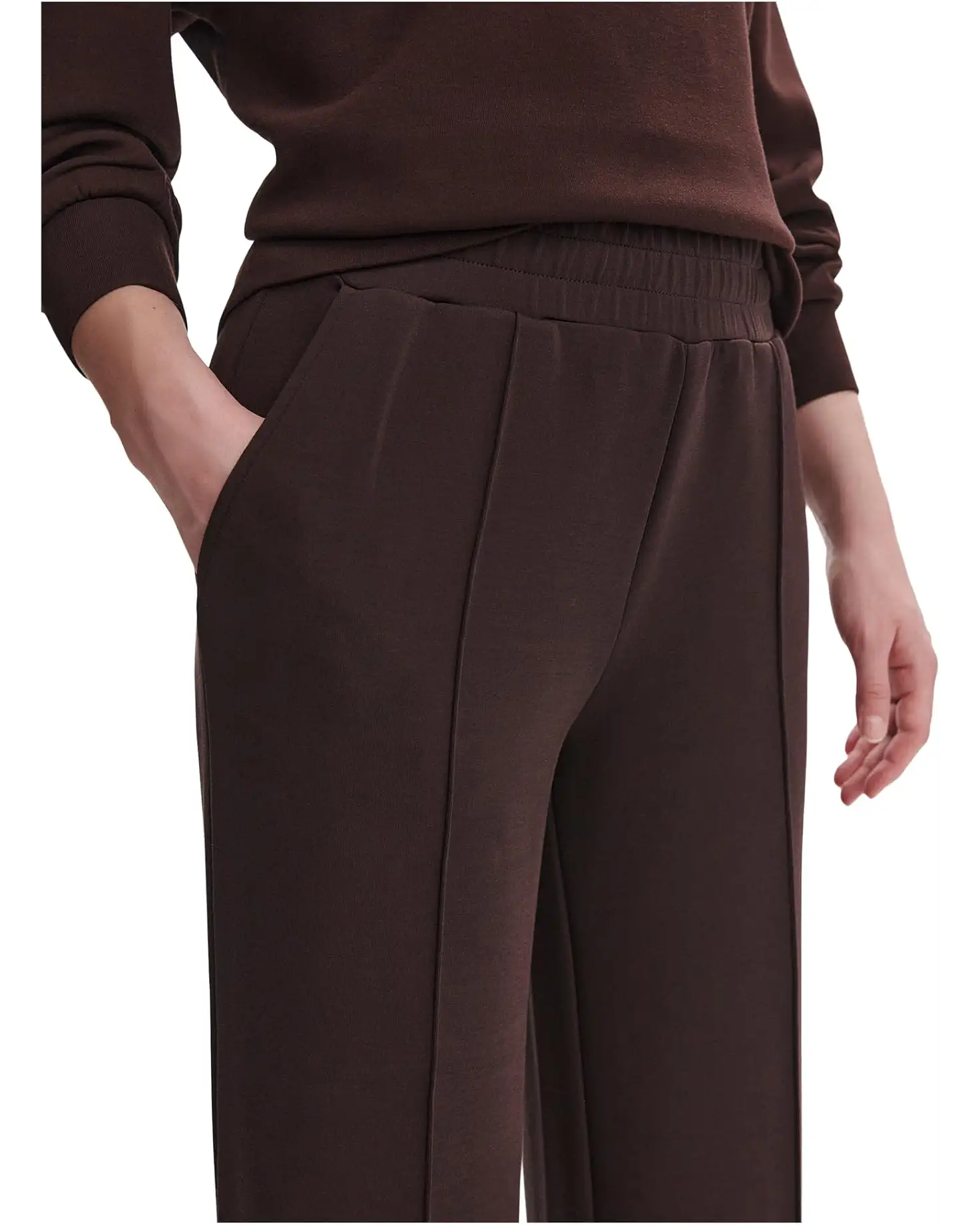 The Wide Leg Pant 30” - Coffee Bean