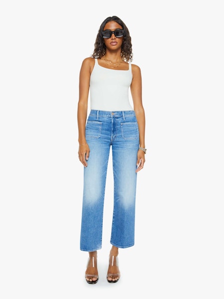 Patch Pocket Mid Rise Maven Ankle in Avant Gardener