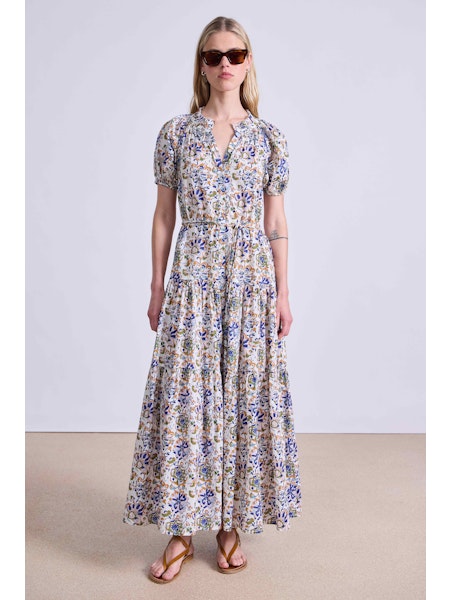 Mazza Maxi in Batick Floral Cream