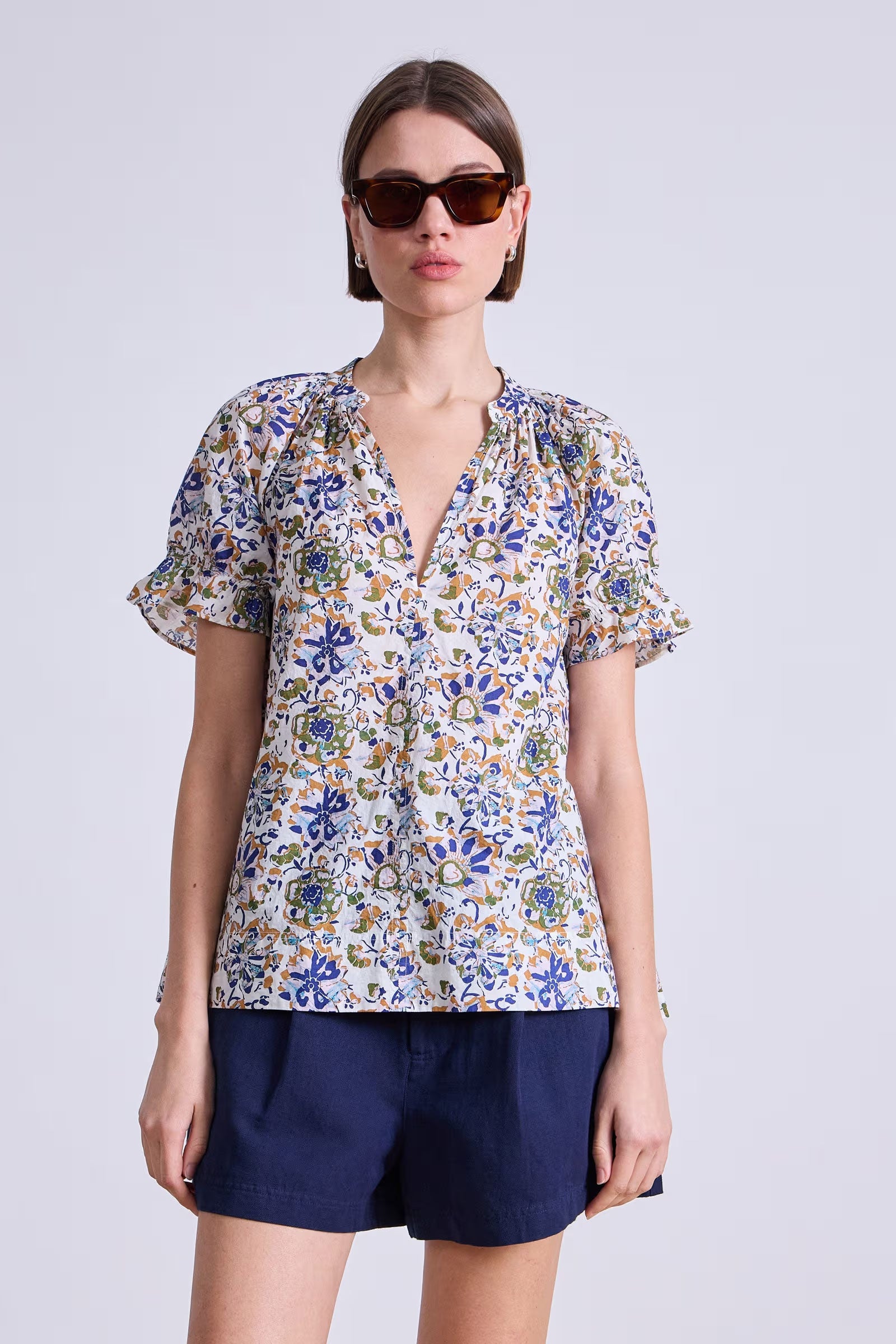 Lo Capo Top in Batik Floral
