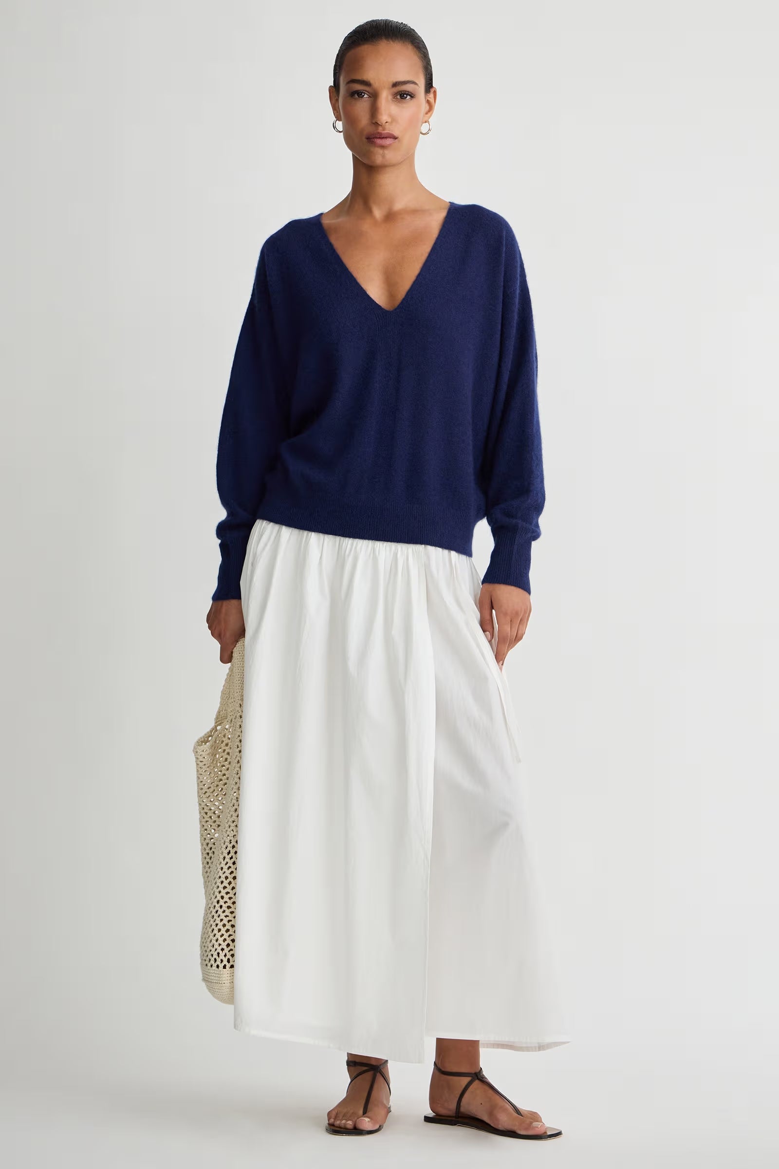 Softest Silk Cashmere V-Neck