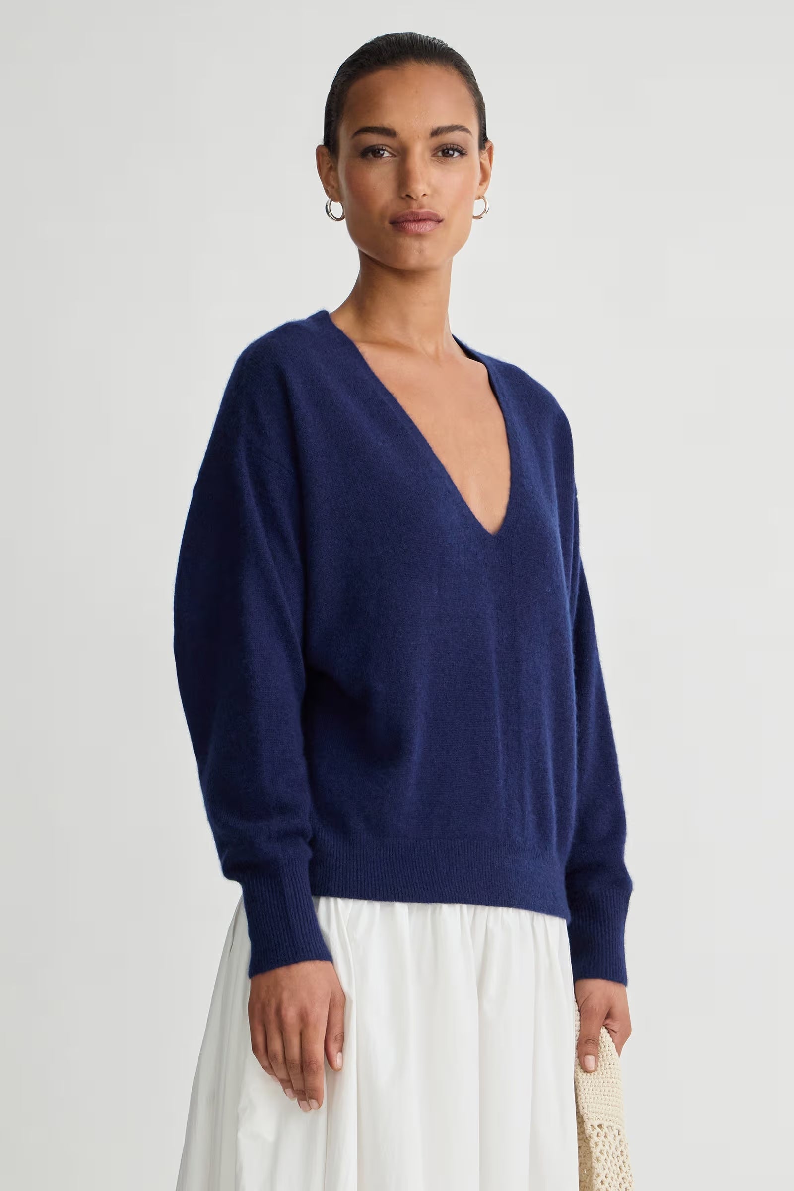 Softest Silk Cashmere V-Neck