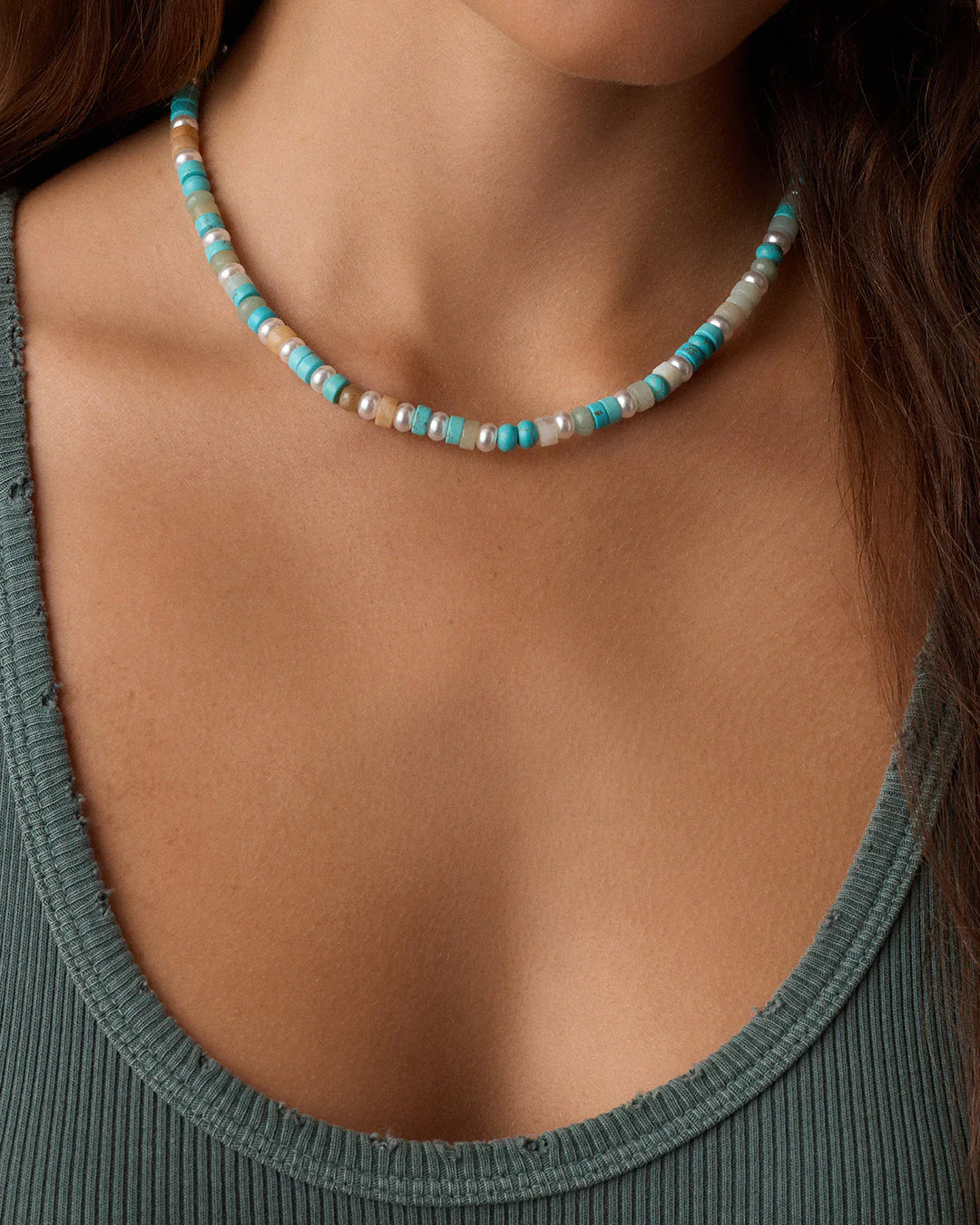 Harbor Statement Necklace Turquoise