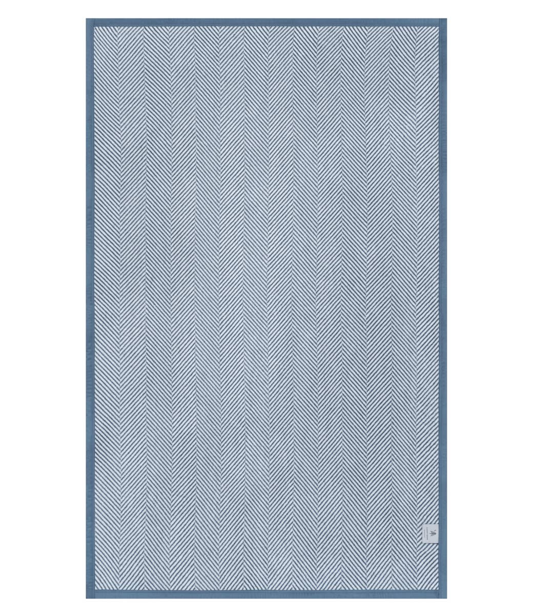Harborview Herringbone Cornflower Blanket: Original