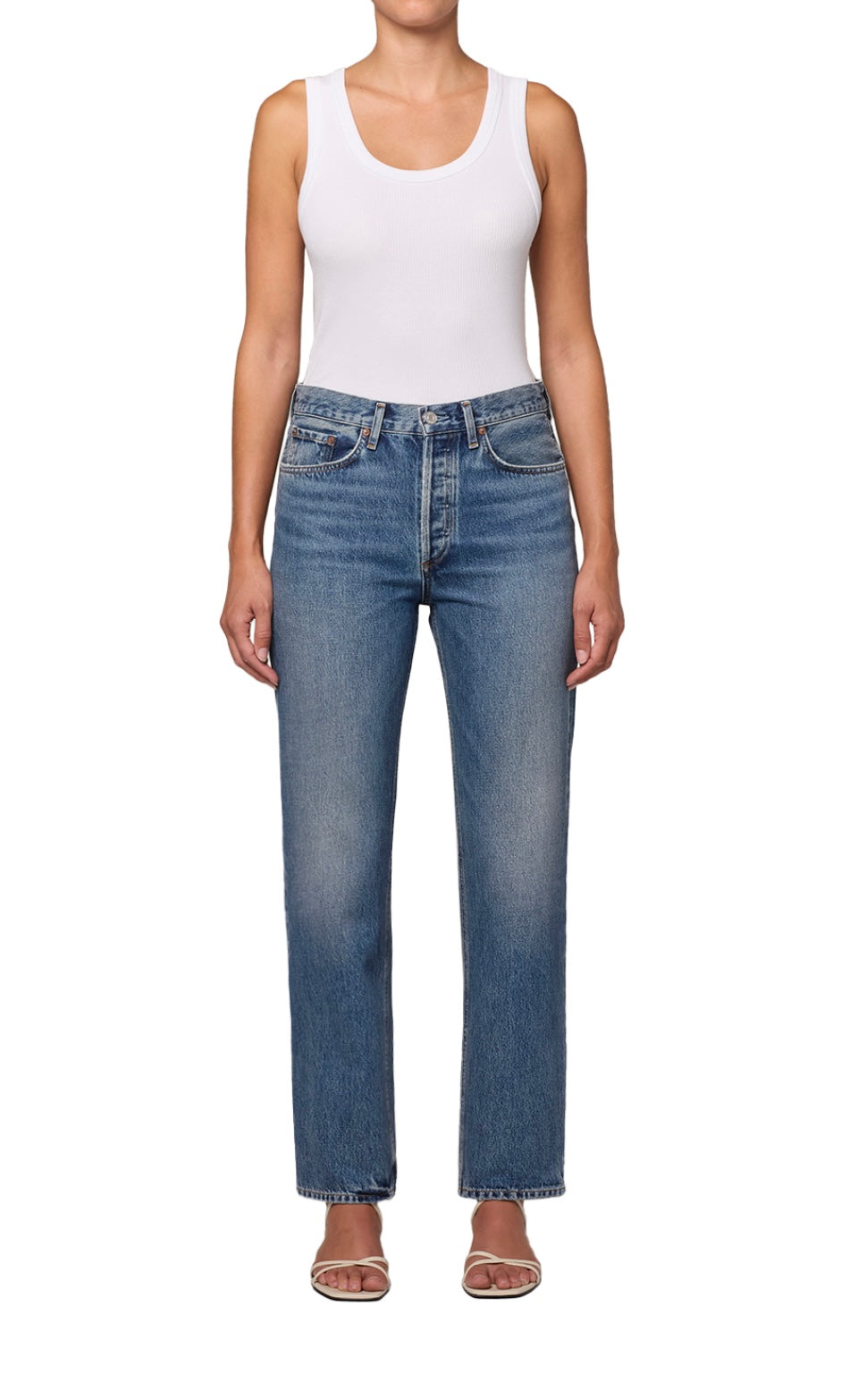 Lana High Rise Vintage Straight in Liberty