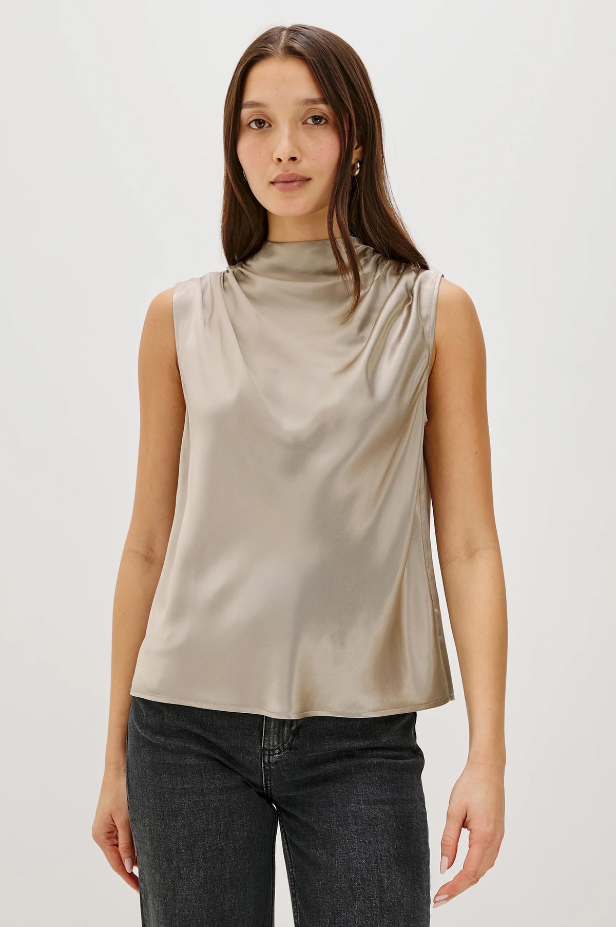 Loretta Top in Mink