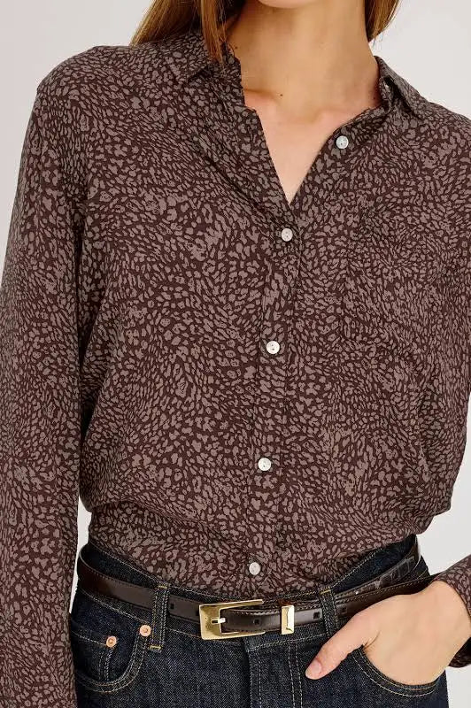 Josephine Shirt- Cocoa Mini Chetah