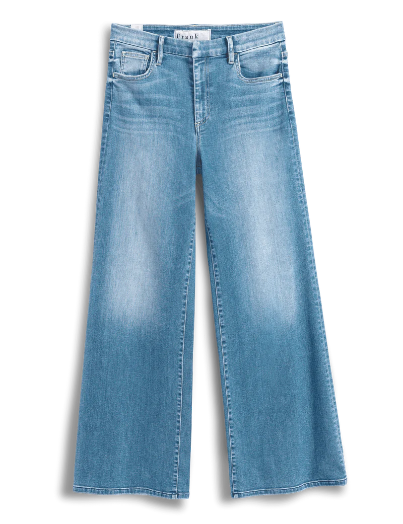 Long Gaucho Pant in Light Wash Indigo