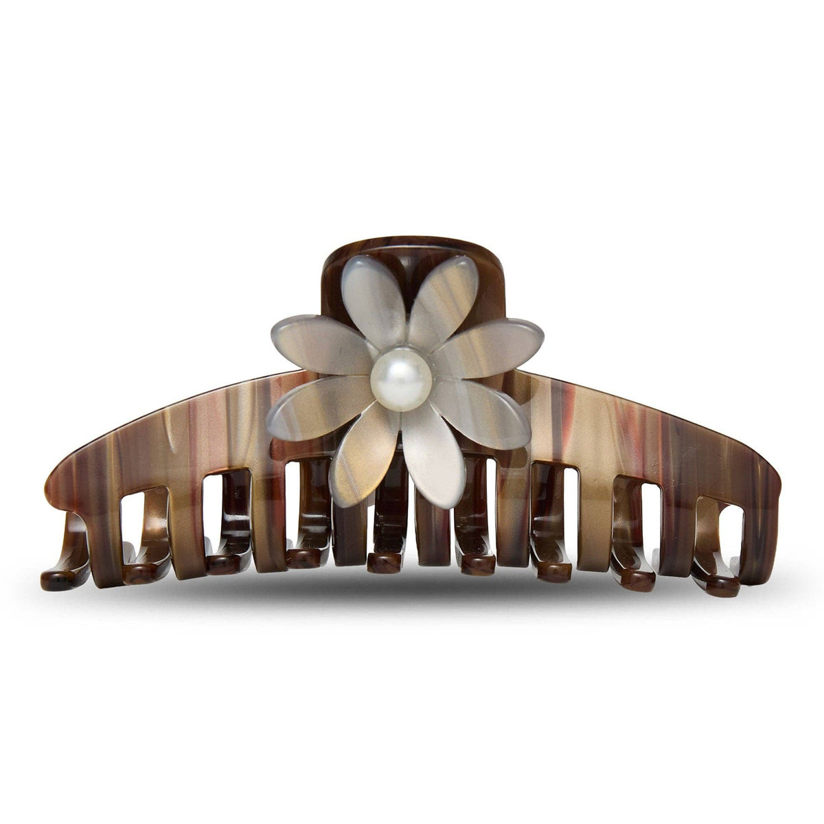 WALNUT PETUNIA CLAW CLIP: ONE SIZE