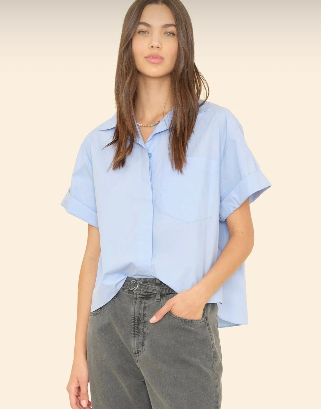 Drake Shirt in Blue Spring