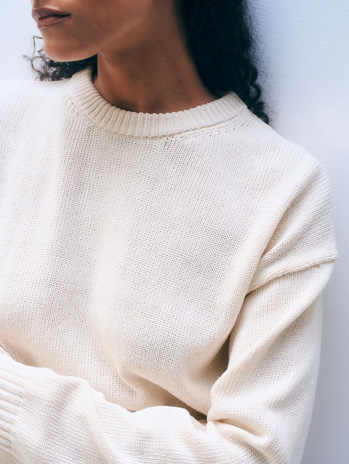 Luxe Organic Cotton Crewneck Sweater