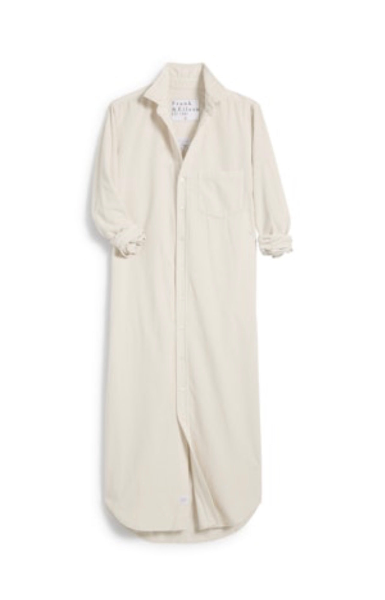 Rory Maxi Shirtdress Vintage White