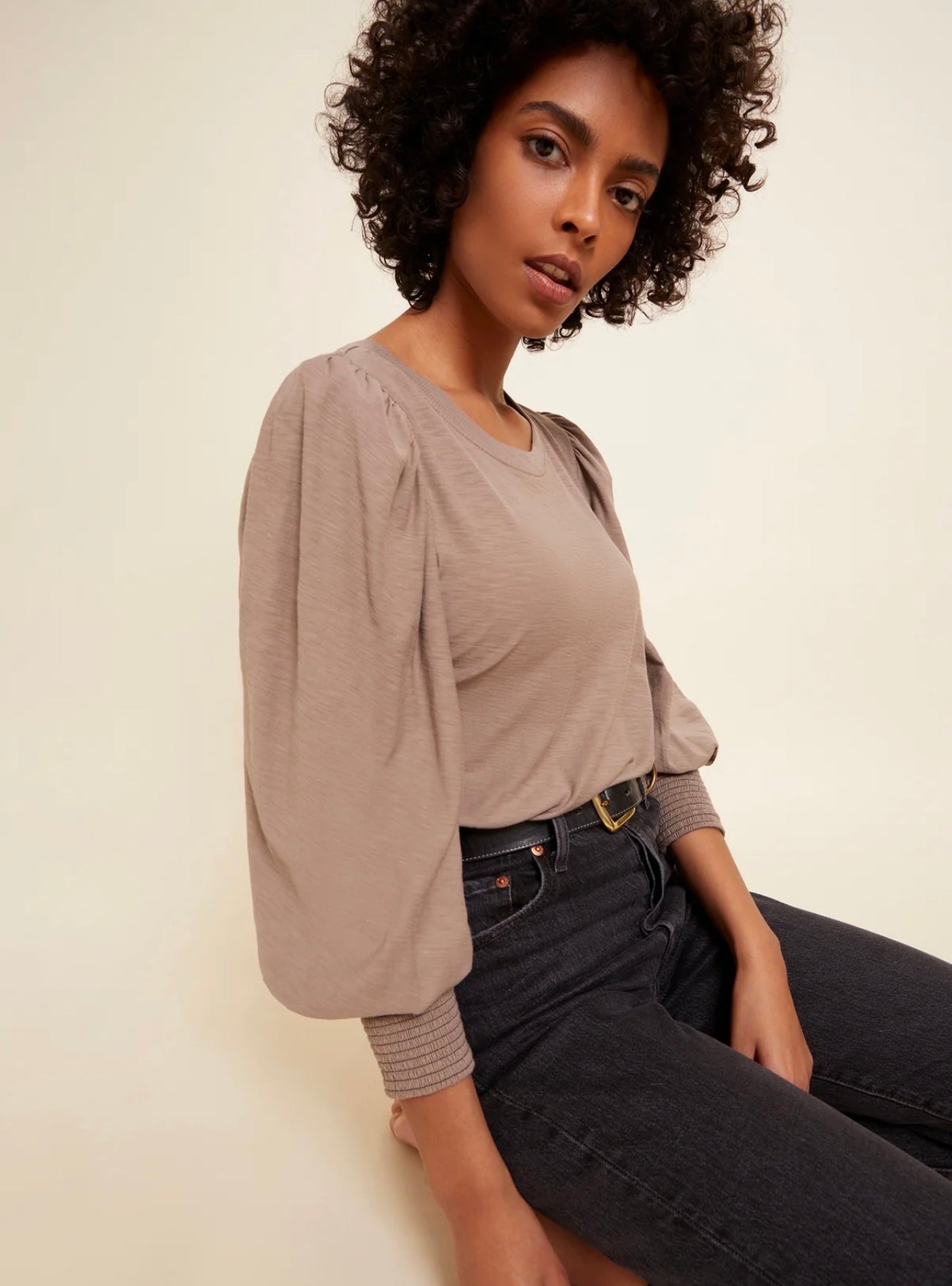 Loren Smock Peasant Tee