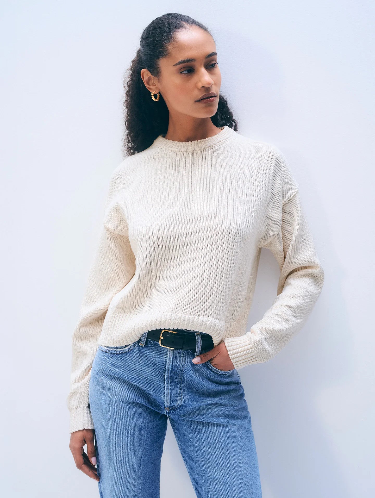 Luxe Organic Cotton Crewneck Sweater