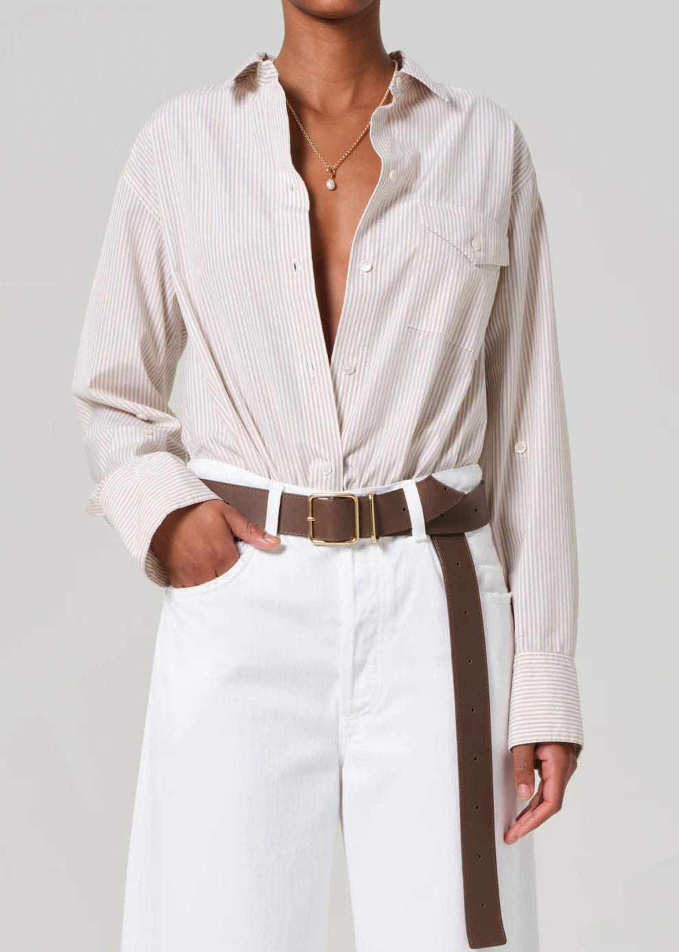 Shay Shirt in Valley Stripe
