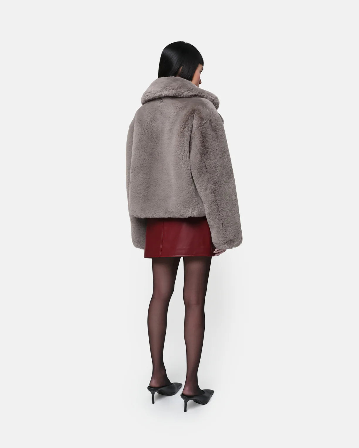 Miller Short Coat in Granite