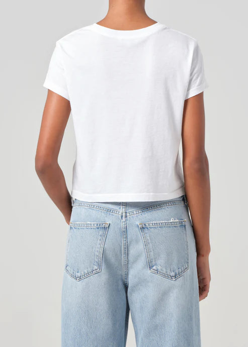 Adine Shrunken Tee in White