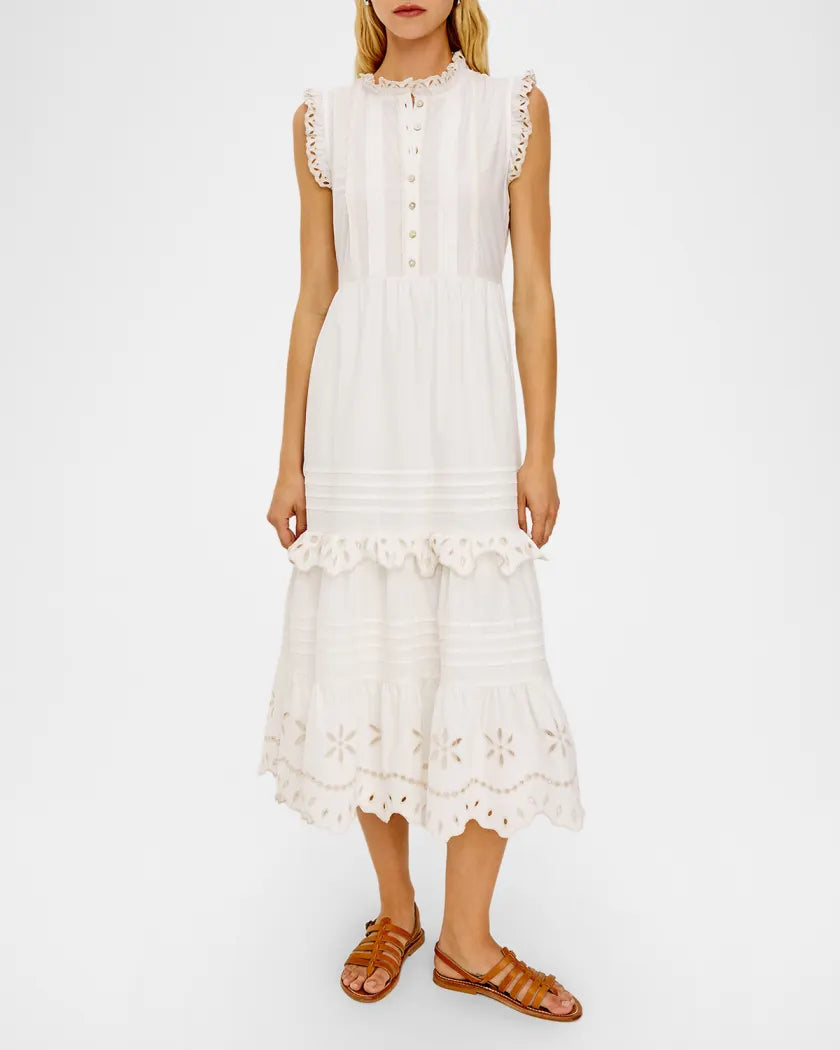 Aubrie Dress in White