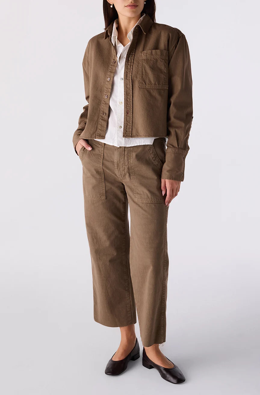 Easy Army Slouch Crop - Root
