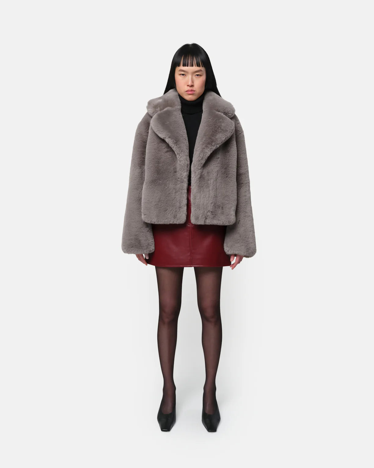 Miller Short Coat in Granite