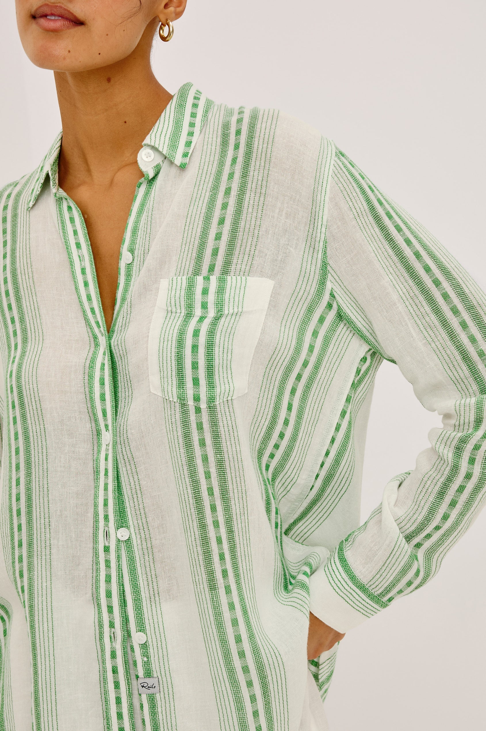 Charli Shirt in Margarita Stripe
