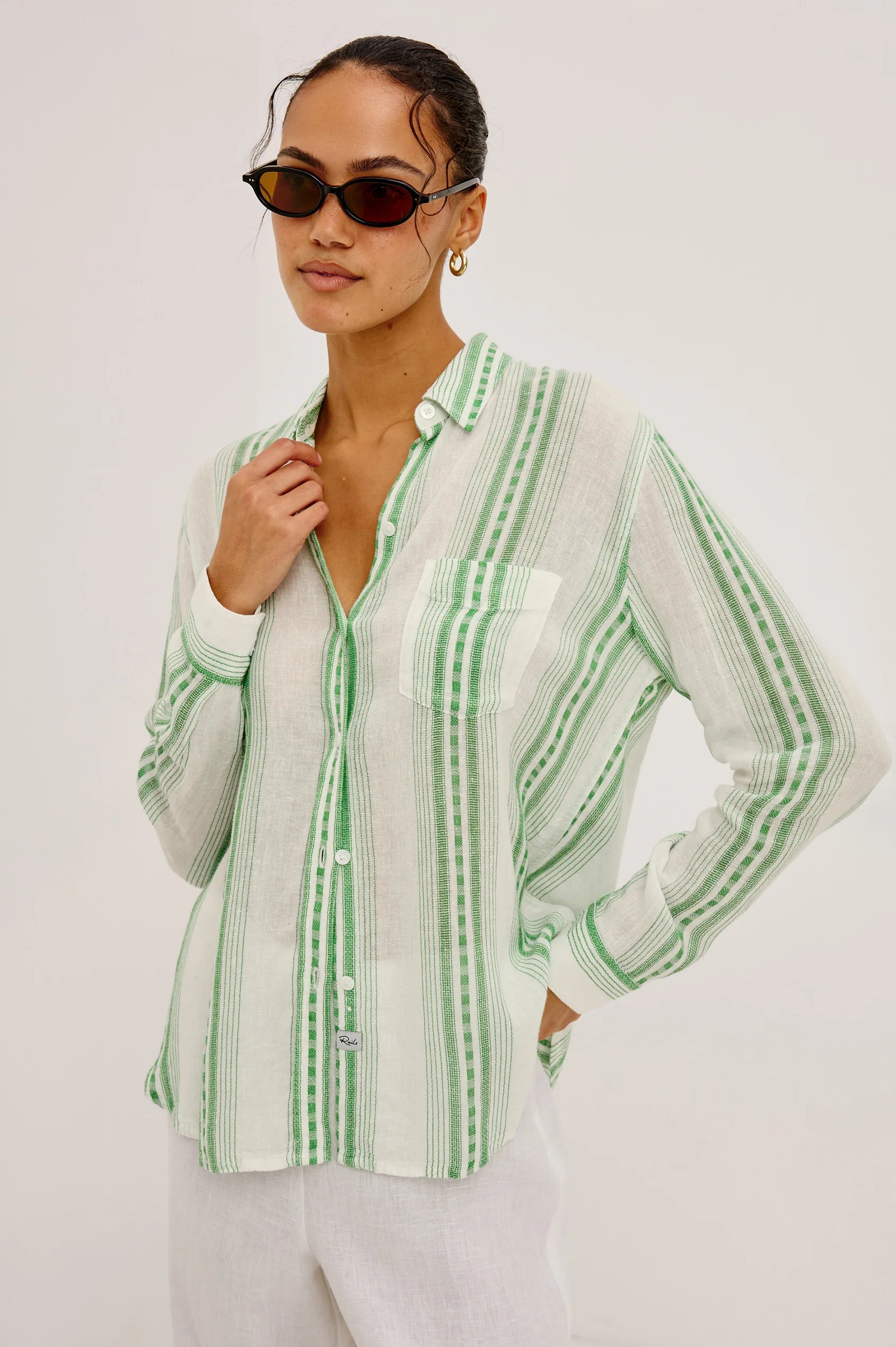 Charli Shirt in Margarita Stripe