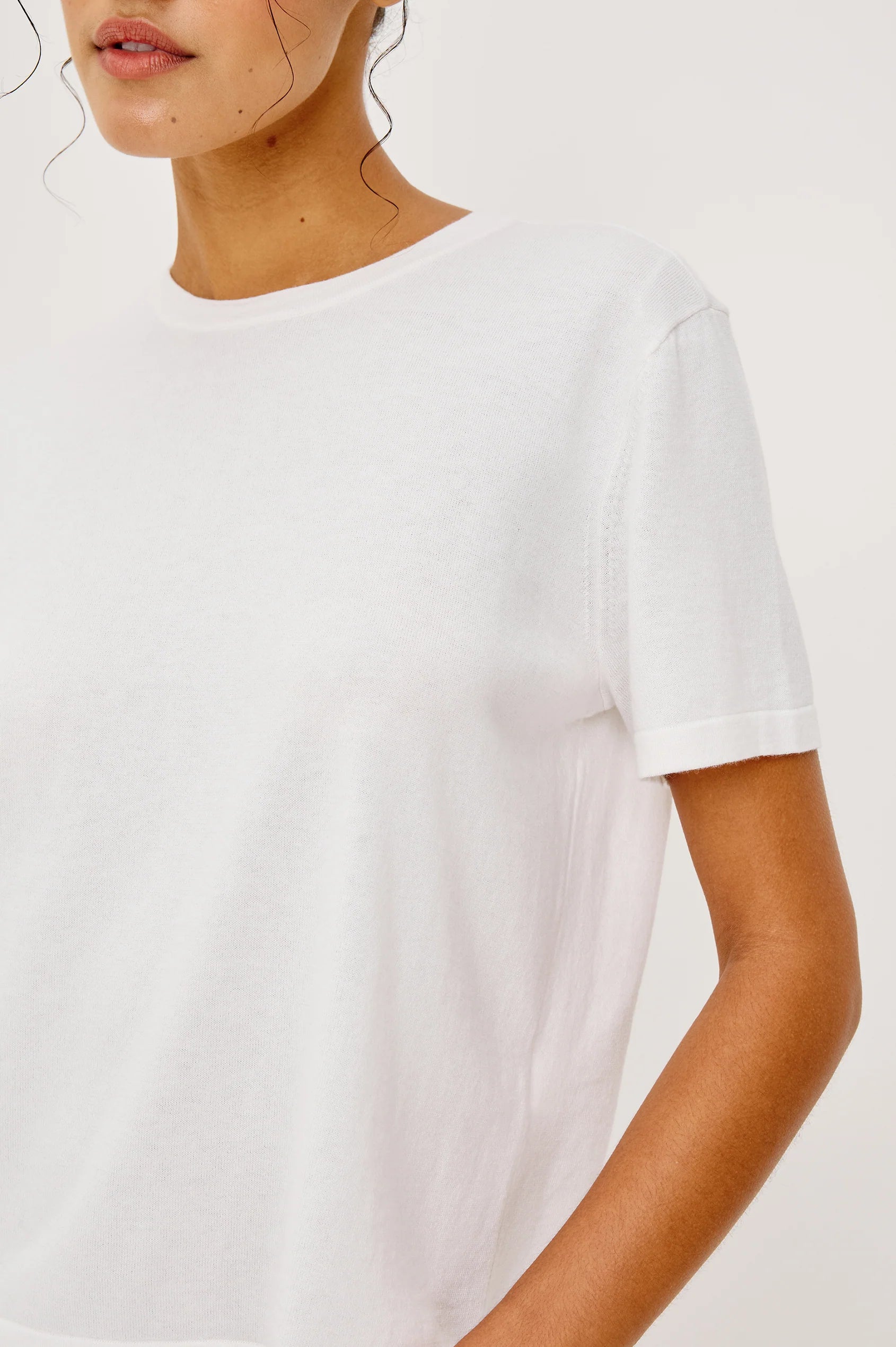 Cotton Cashmere Short Sleeve Tee
