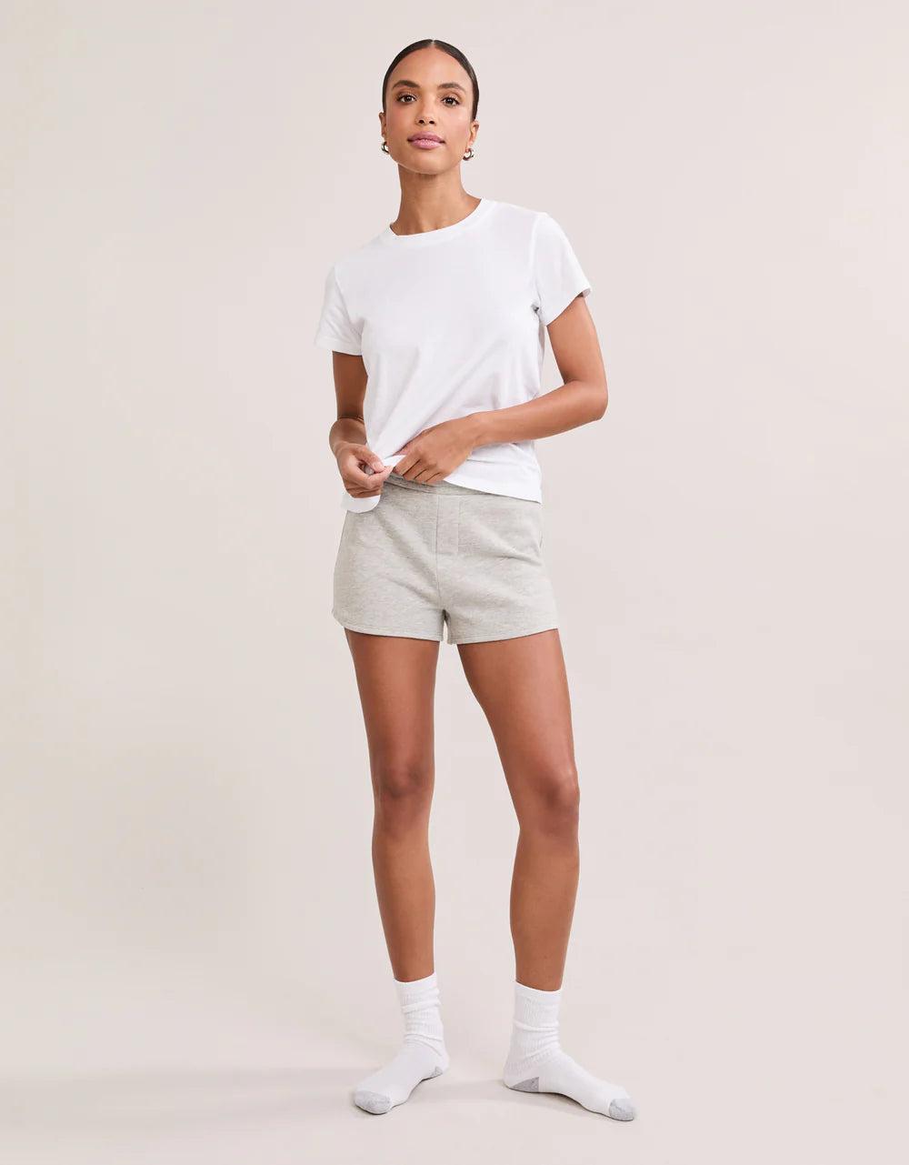 Charlotte Crew Neck Tee in White
