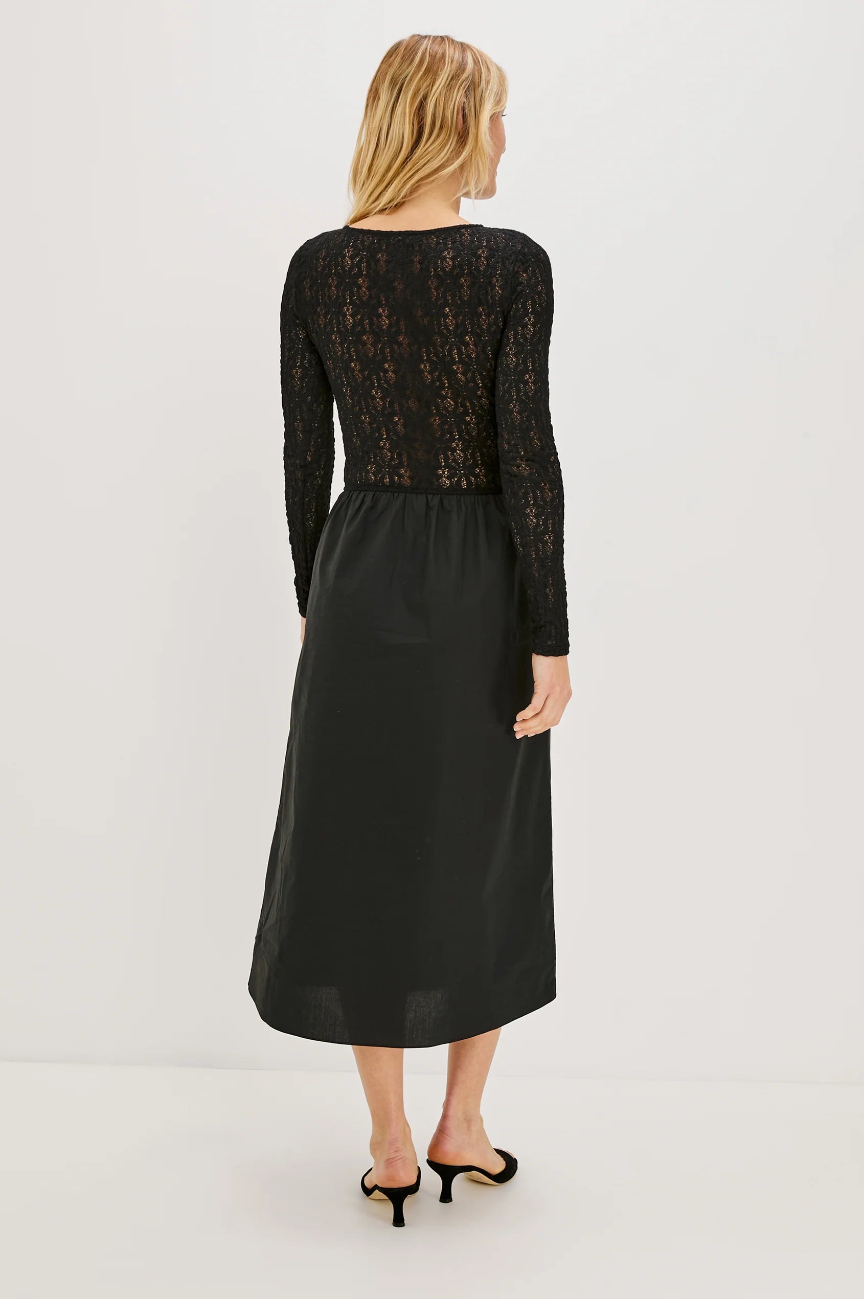 Amberly Dress in Black Lace