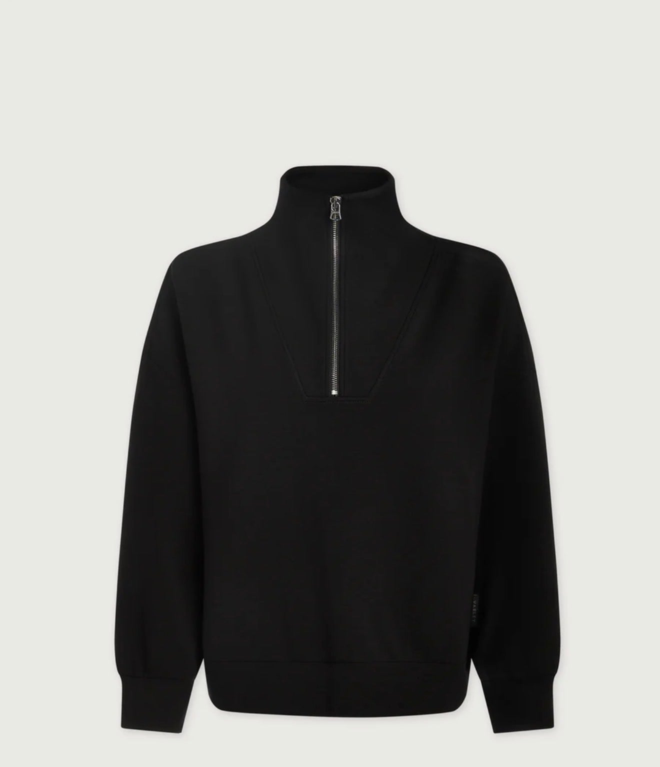 Hawley Half Zip Sweatshirt - Black