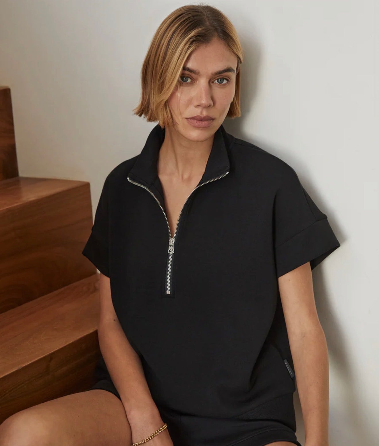 Ritchie Short Sleeve Sweatshirt - Black