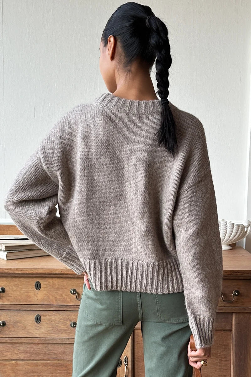 Cozy Sweater- Fog Grey Melange